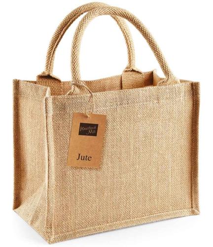 W Mill Jute Mini Gift Bag - Black/black - ONE